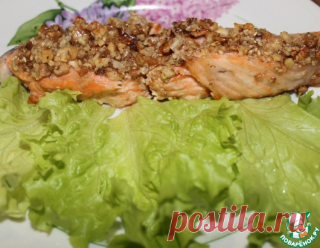 Семга под орехами – кулинарный рецепт