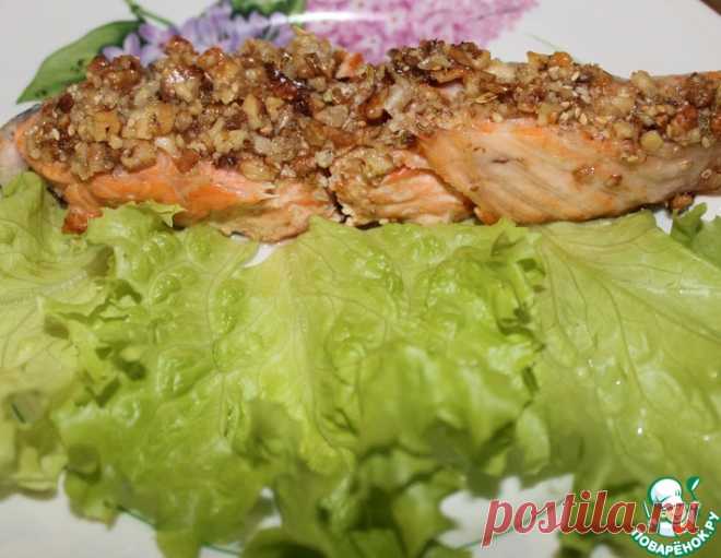 Семга под орехами – кулинарный рецепт