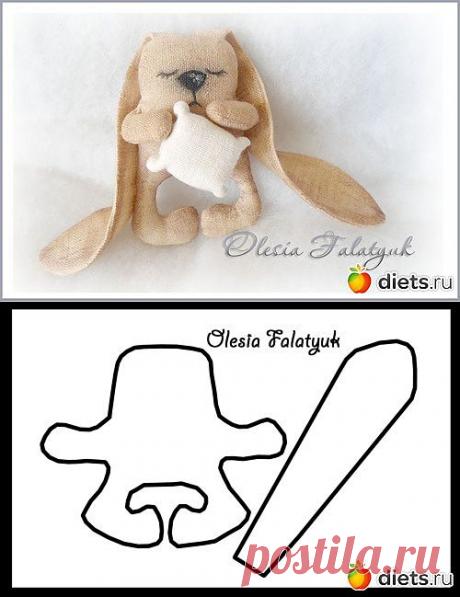 Зая Сплюшкин. Выкройка, МК.: Кукла: Группы - diets.ru