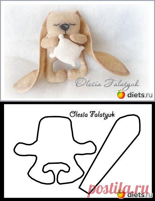 Зая Сплюшкин. Выкройка, МК.: Кукла: Группы - diets.ru