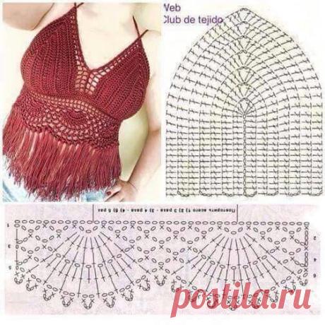 Luty Artes Crochet: Top cropped para o verão.