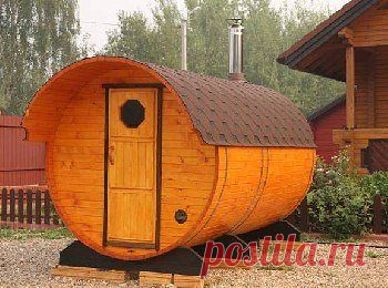 Баня-бочка своими руками!