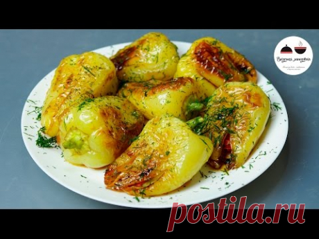 Жареный перец с чесноком и помидорами рецепт с фото