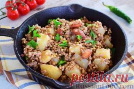 Рецепт: Гречка с картофелем и специями на RussianFood.com