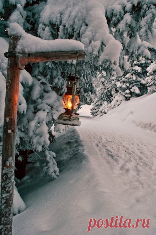 Snow Lantern, The Alps, Switzerland <3 | Winter Scenes <3