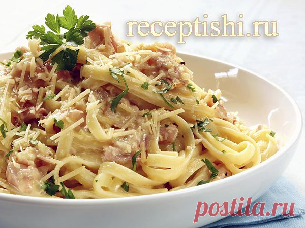Спагетти "Карбонара" по-русски | Кулинарные рецепты с фото на Рецептыши.ру