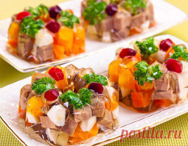 Заливное: 12 рецептов с мясом, рыбой и овощами