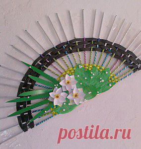 Декоративный веер на стену