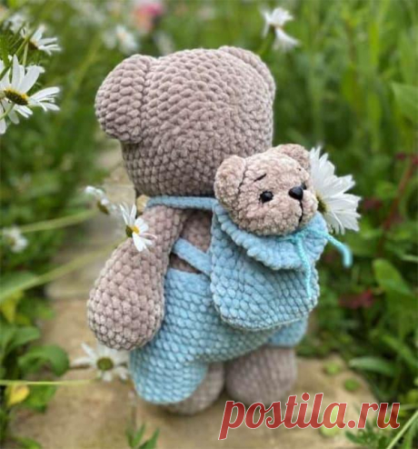 Рюкзак-мишка крючком. Амигуруми схемы и описания. Автор: Алина Камалиева | IRINELY.ART
