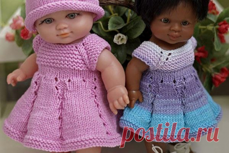 МК: вязаное платье для пупса | all Dolls