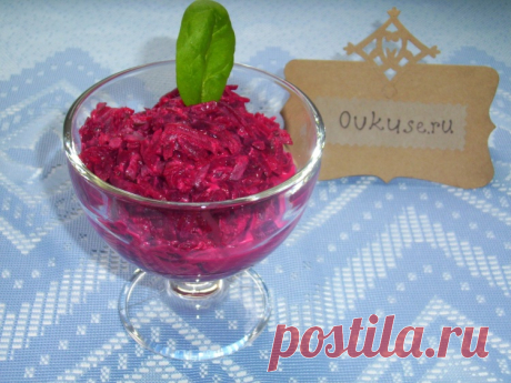 Салат из свеклы с огурцами - Простые рецепты Овкусе.ру