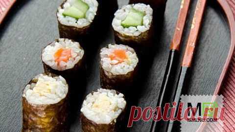 Хосомаки «ассорти» (тонкие роллы) - кулинарный рецепт. Миллион Меню
