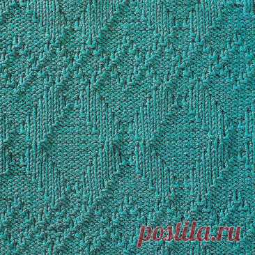 Узор № 96 - геометрический узор. Схему вязания и условные обозначения вы сможете увидеть на сайте.