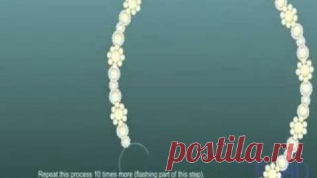 урок бисероплетение "Оригинальное ожерелье"