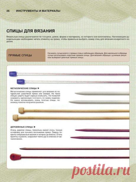 Инструменты для вязания.