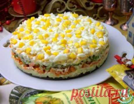 Закусочный торт с печенью трески – кулинарный рецепт