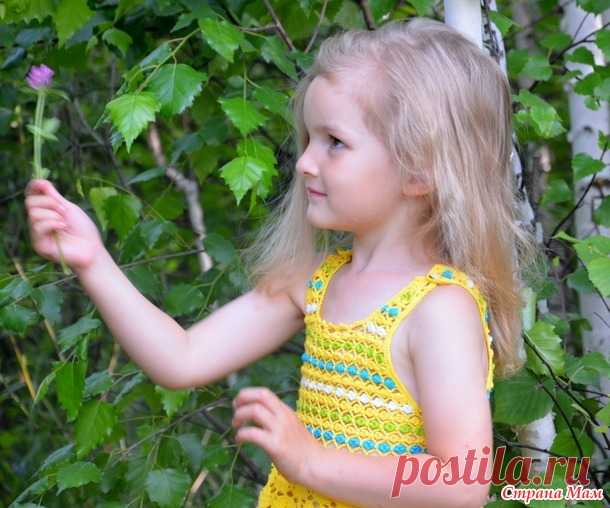 . Сарафан CHARM (ОЧАРОВАНИЕ) на 4,5 года. - Все в ажуре... (вязание крючком) - Страна Мам