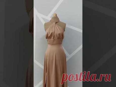 шёлковое платье трансформер. #шьюсама #шитье #sewing