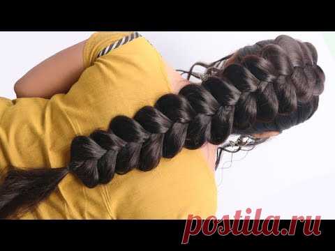 Most Beautiful Dutch Braid Hairstyle with Trick || Hairstyle for long hair girls | Easy Hairstyles