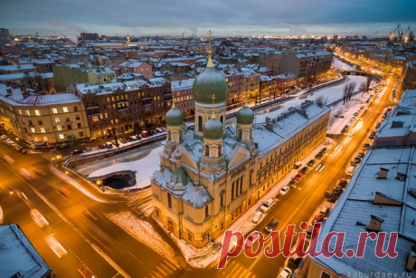 Недавно отреставрированная Исидоровская церковь в Санкт-Петербурге. Автор фото: Станислав Забурдаев.