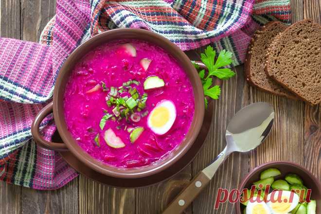 Окрошка со свеклой и мацони — Вкусные рецепты