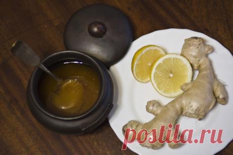 Эликсир здоровья из имбиря, мёда и лимона