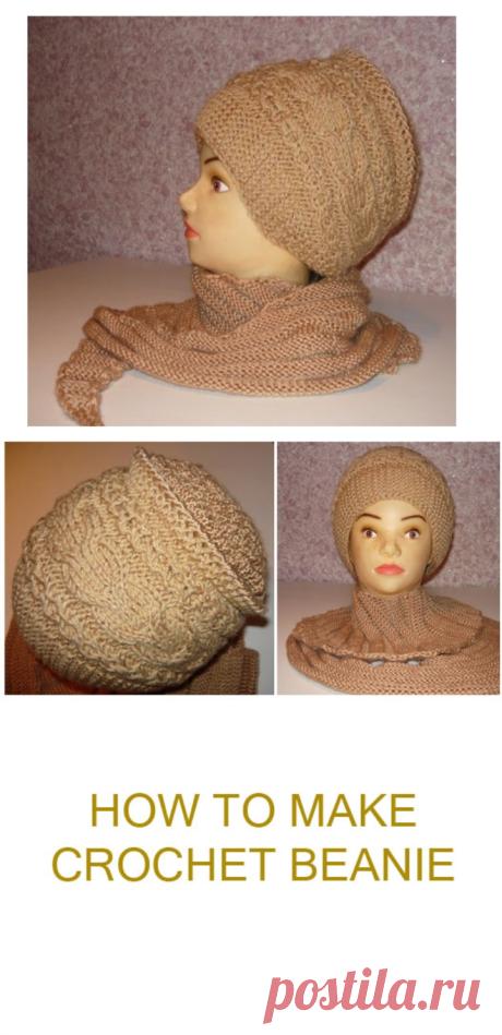 Yellow Crochet Beanie
