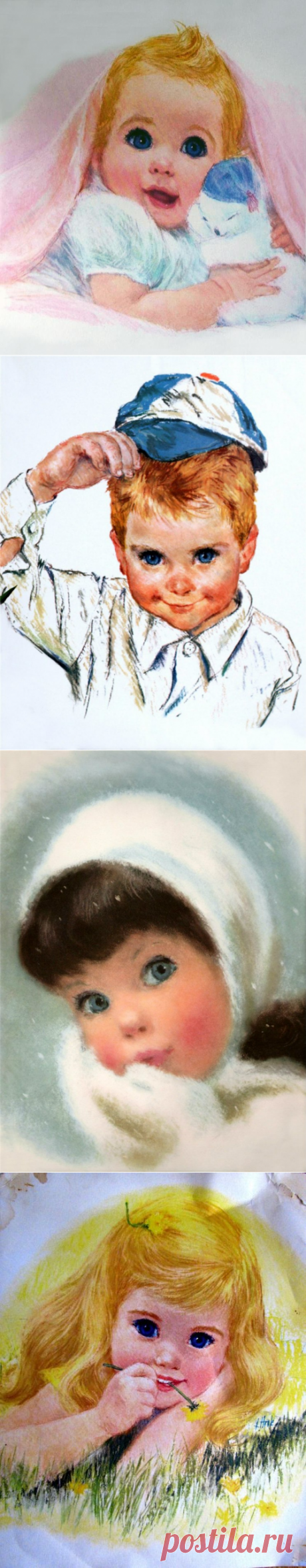 Дети-цветочки жизни.Художник Фрэнсис Хук.