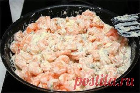 Самые вкусные рецепты: Креветки под сливочно-чесночным соусом