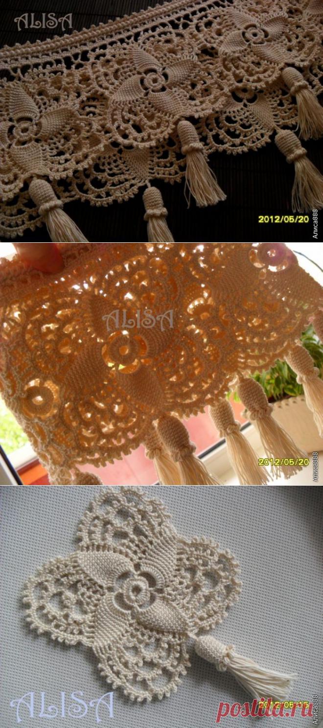 *АЛИСА* КАЙМА ДЛЯ АБАЖУРА(схема).