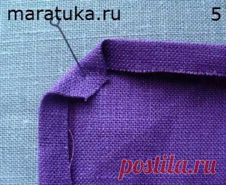 Обработка срезов ткани под прямым углом