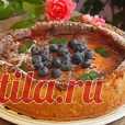 Сметанный пирог с черникой Кулинарный рецепт