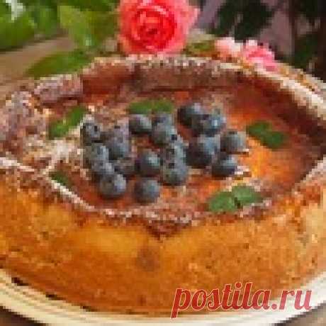 Сметанный пирог с черникой Кулинарный рецепт