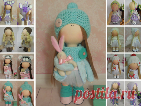 Cloth doll Tilda doll Textile doll Handmade by AnnKirillartPlace