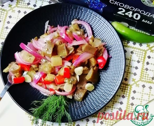 Тушёные баклажаны с маринованным луком – кулинарный рецепт
