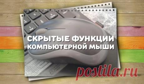 7 функций компьютерной мыши, о которых знают не все
Оказывается, такую привычную вещь как компьютерная мышь можно использовать не совсем привычными способами, выполняя с ее помощью полезные действия. Это просто надо знать!
 
1. Выделение фрагмента в тексте
Чтобы выделить часть текста, щелкните мышкой в начале нужного места, а затем перейдите туда, где выделяемый фрагмент заканчивается, и щелкните еще раз, нажав при этом клавишу Shift.
 
2. Переходы назад-вперед в браузере
Чтобы перейти в бра