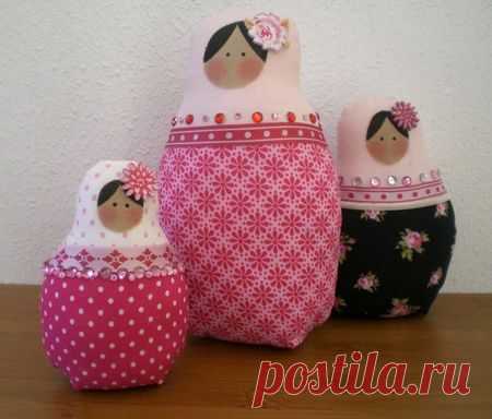 Матрешка из ткани