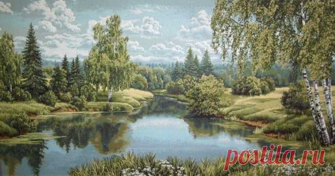 Родные просторы (SP-1235) - картина стразами | Купить мозаику «Алмазная живопись» в интернет-магазине «Мир Вышивки»