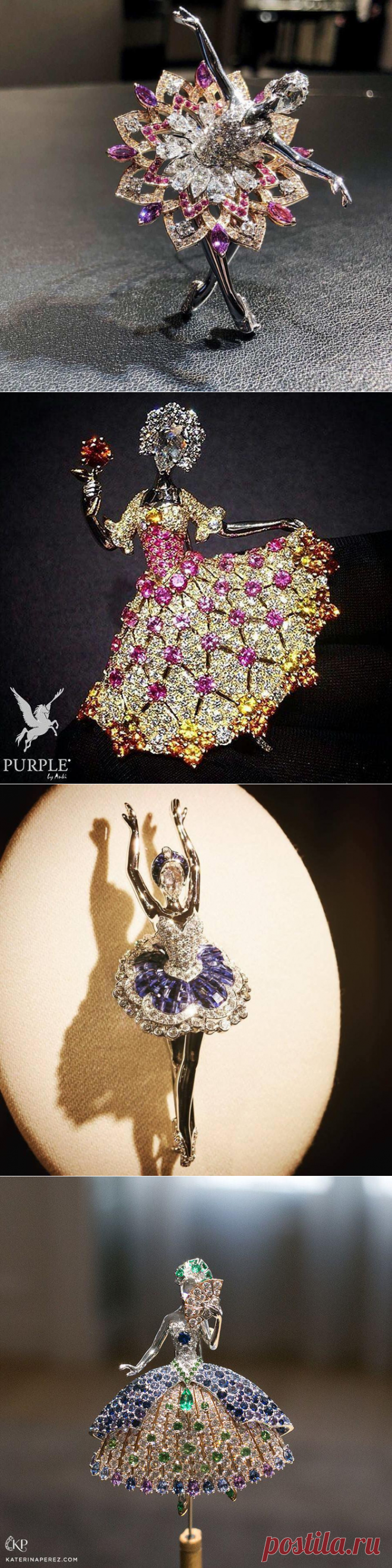 Драгоценные броши-балерины от Van Cleef & Arpels