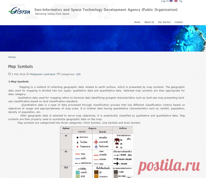 Map Symbols | Geo-Informatics and Space Technology Development Agency (Public Organization)

MAP SYMBOLS: OK10!!!