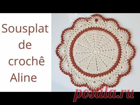 Sousplat ou jogo americano de crochê Aline