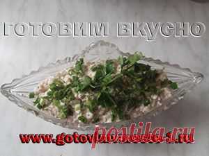 Салат из консервированной Сардины.