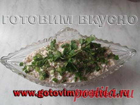 Салат из консервированной Сардины.