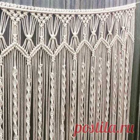 Handmade macrame wall hanging; 1m wide x 120cm long boho wall art wedding backdrop: