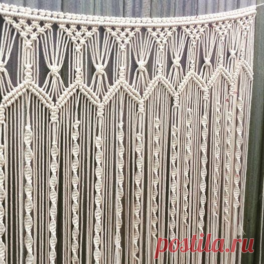 Handmade macrame wall hanging; 1m wide x 120cm long boho wall art wedding backdrop: