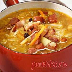 ВКУСНЕЙШИЕ ЩИ С БЕКОНОМ И КОПЧЁНЫМИ КОЛБАСКАМИ - МирТесен
