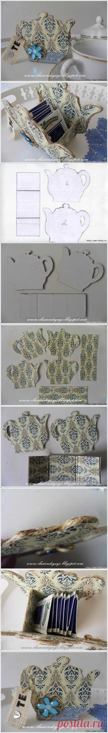 DIY Cardboard Tea Bag Holder DIY Projects | UsefulDIY.com