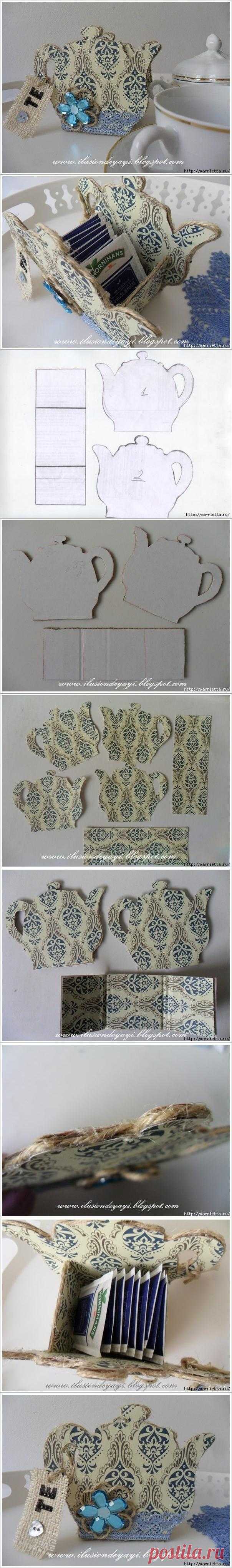 DIY Cardboard Tea Bag Holder DIY Projects | UsefulDIY.com