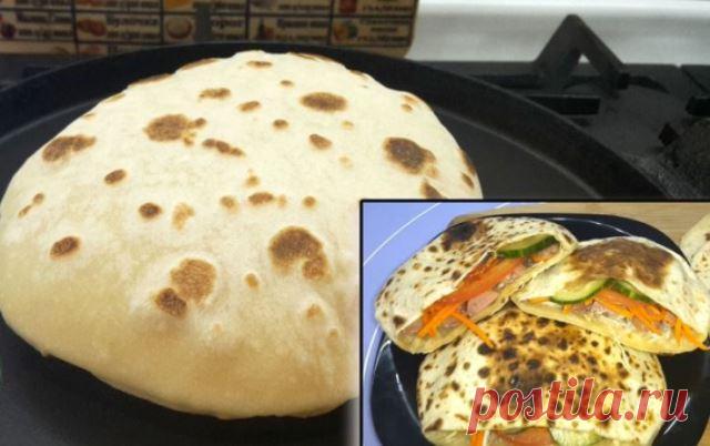 ПИТА-традиционный восточный хлеб с кармашком для начинки.