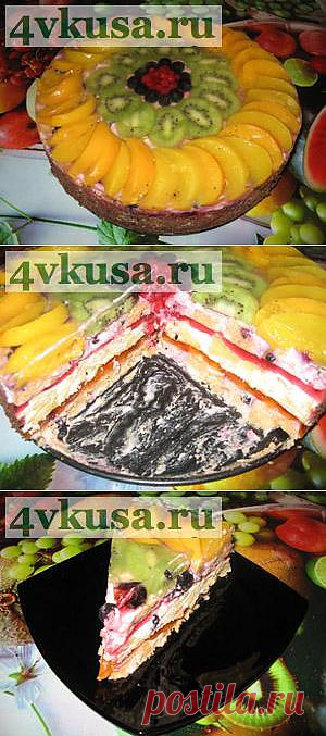 Торт "Просто и вкусно" (без выпечки). Фоторецепт. | 4vkusa.ru